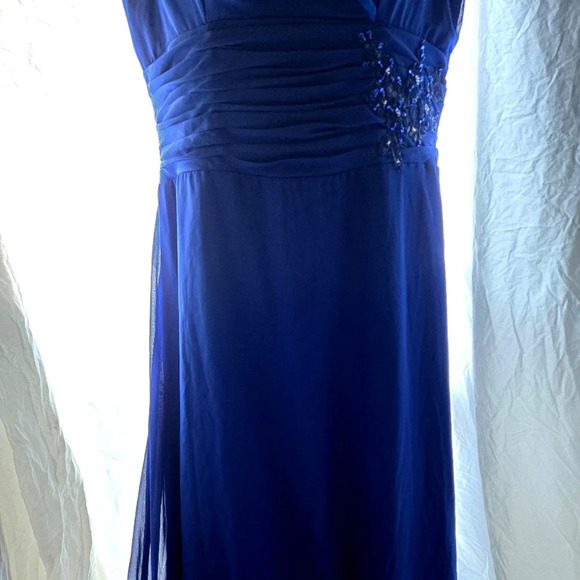 Gorgeous Blue Goddess Dress NWT - Picture 3 of 14